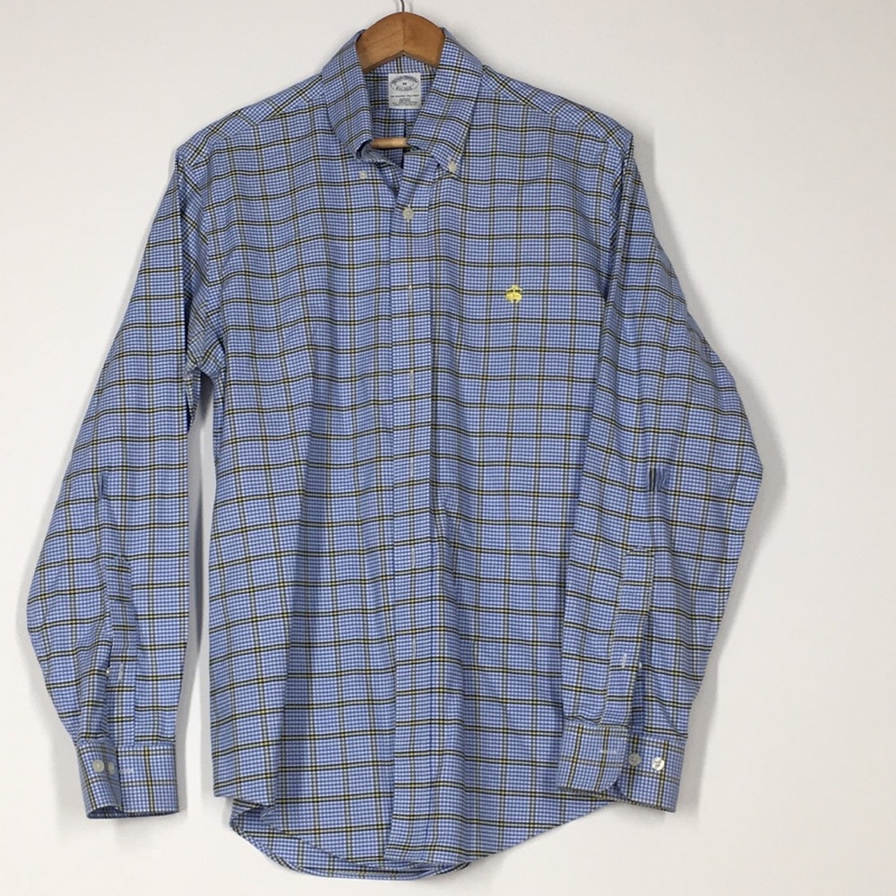 Brooks Brothers Men’s Shirt Size M blue Slim Fit